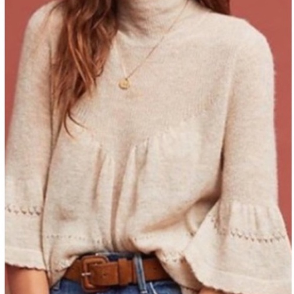 Feather bone by Anthropologie sweater